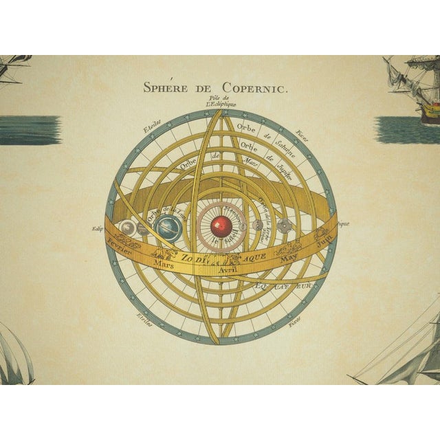 Modern Sphère de Copernic et Navires navals Chart by Cimera For Sale - Image 3 of 7