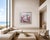 Enamored No. 1 is an original painting by contemporary artist Sara Richardson. Layers of red, coral, blush, cream and...