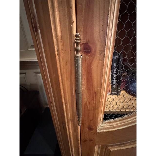 1970s 1970s Beautiful Hand-Carved Pine French Provincial Hutch or Bookcase, A Pair For Sale - Image 5 of 8