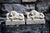 Transitional Sleeping Lion Monument Statuary Statues - Set of 2 For Sale - Image 3 of 13