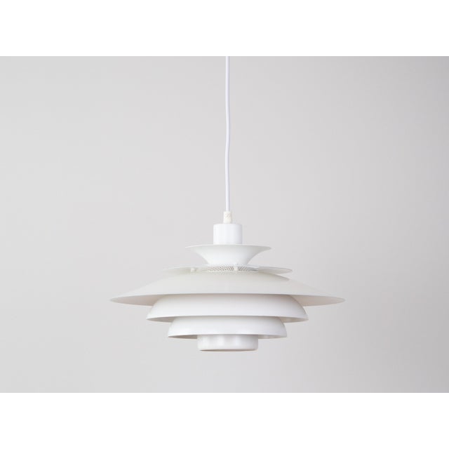 Vintage Danish Verona Pendant Lamp by Kurt Wiborg for Jeka, 1980s For Sale - Image 3 of 10