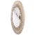 The frame is composed of silvered antique glass elements embedded within a richly textured surround, recalling the poetic...