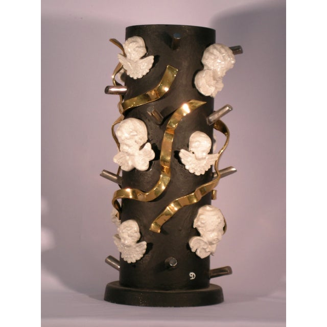 1990s Contemporary Ceramic Vase For Sale - Image 9 of 10