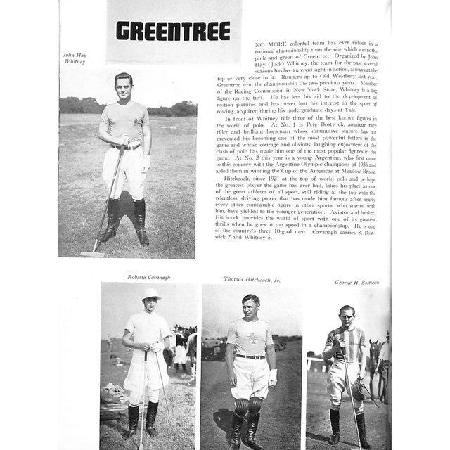 1930s Us Open Polo Championship Meadow Brook Club September 1938 For Sale - Image 5 of 17