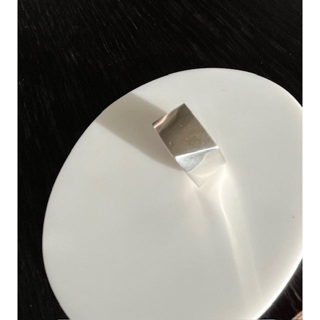 A vintage Frank Gehry Tiffany & Co. sterling silver torque ring, bold architectural design, unisex, heavy statement piece...