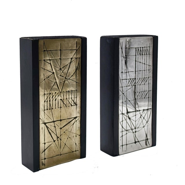 Walter Valentini, Table Sculptures, 1980s, Bronze, Set of 2 For Sale - Image 4 of 12