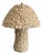 Handmade Beige Table Lamp: Mashroom Shape Ceramic Lamp in Modern Interior Style For Sale