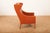 Børge Mogensen Model 2204 Wingback Armchair in Wood and Leather by Børge Mogensen for Frederica, 1963 For Sale - Image 4 of 16