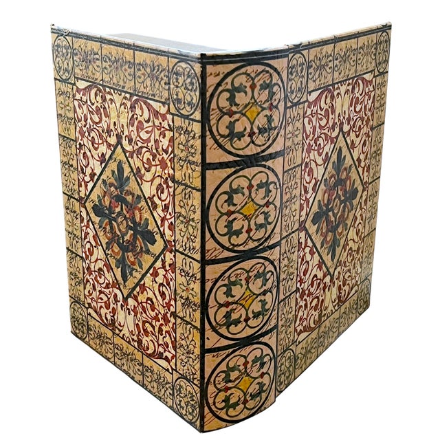2000 - 2009 Pair of Trompe L’Oeil Faux Book Boxes in the Italian Florentine Style, 11" For Sale - Image 5 of 15