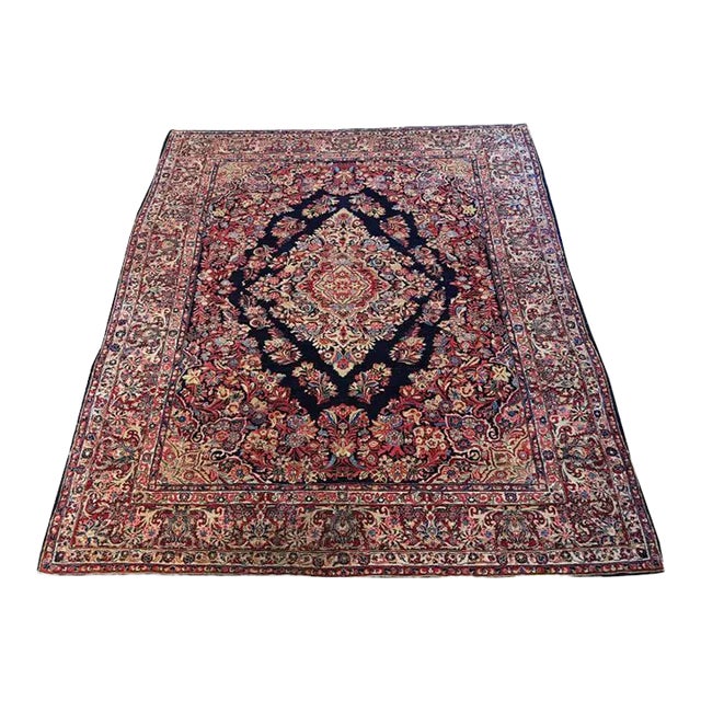 Antique Saruk Rug Size 8'5"x11'7" For Sale
