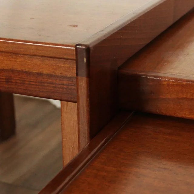 Mid-Century Modern Model 777 Nesting Tables by Afra & Tobia Scarpa for Cassina, 1965, Set of 3 For Sale - Image 16 of 18