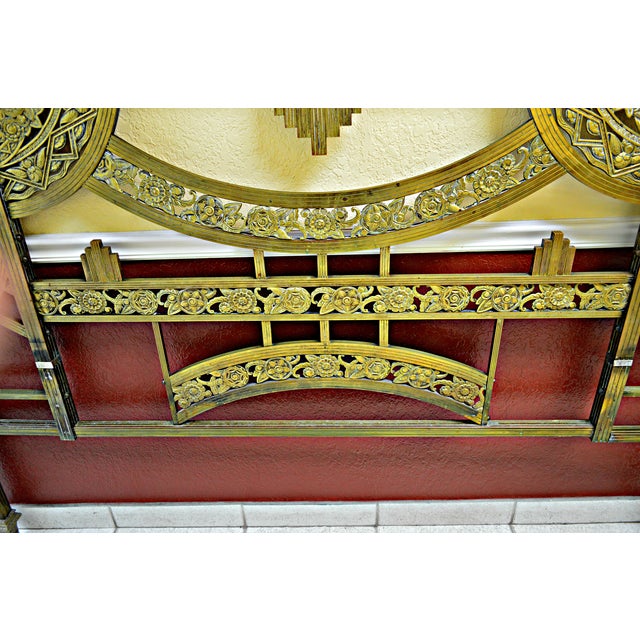Art Deco Brass Bed Headboard Chairish
