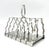 Silver Vintage English Olde Hall Stainless Steel 6-Slice Toast Rack – Mid-Century Modern / English Traditional For Sale - Image 8 of 14