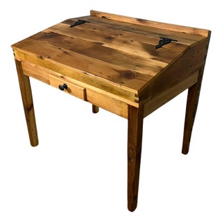The Franklin – Handcrafted Rustic Desk in Reclaimed Pine For Sale