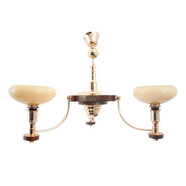 Art Deco Chandelier, Poland, 1960s For Sale