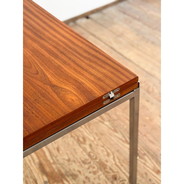 Mid-Century Dining Table in Teak and Chrome by Wilhelm Renz For Sale - Image 16 of 18