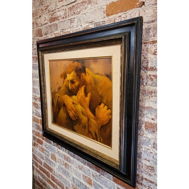 Charles Bragg - Father & Son Affection - Oil Painting For Sale - Image 9 of 10