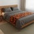 Dutch Pure Wool Throw Blanket in Orange and Brown Swirl from Aabe, 1970s For Sale - Image 6 of 12