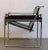 Mid 20th Century Modernist Leather Chair With Chrome Frame For Sale - Image 5 of 13
