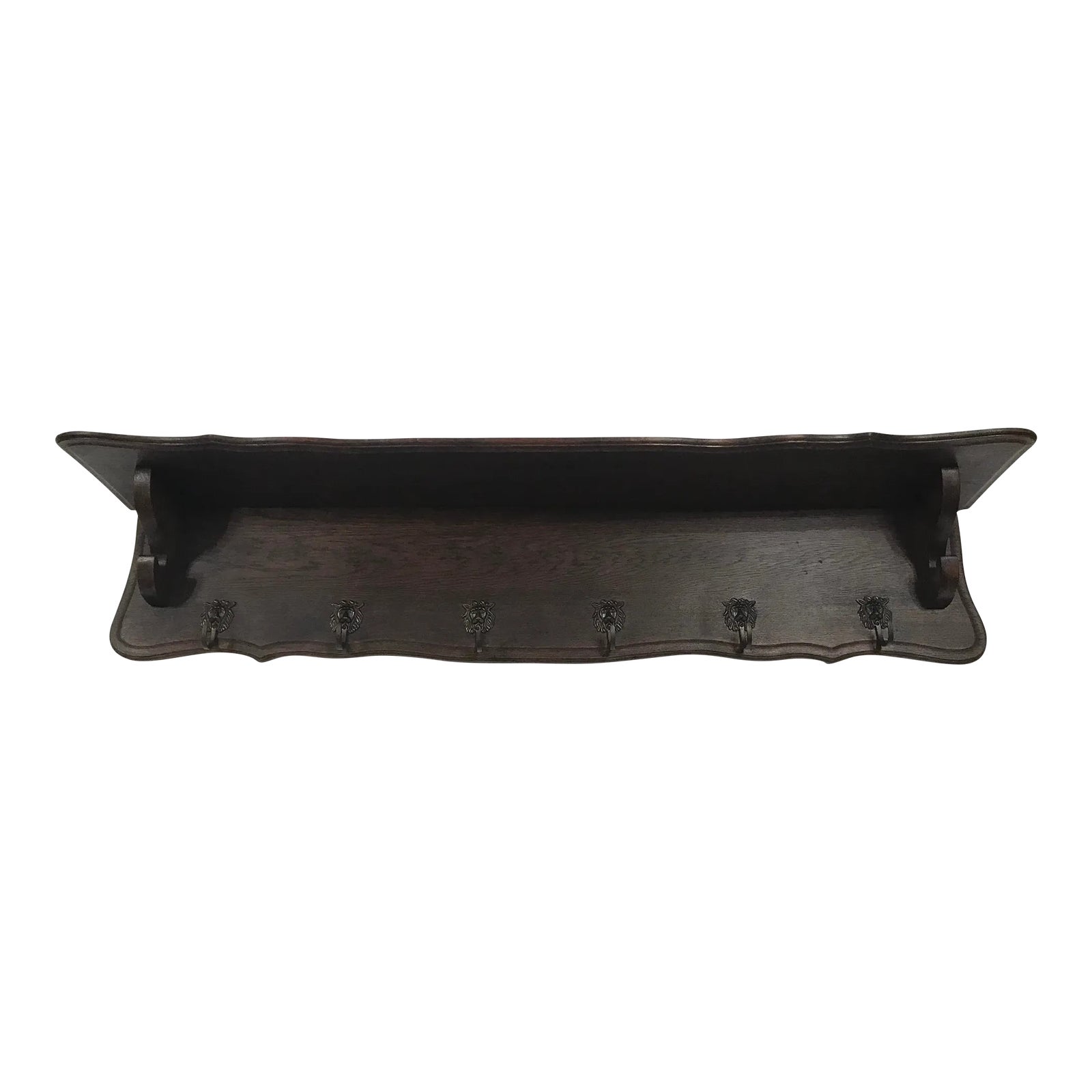 Vintage French Country Pot Coat Rack With Hooks | Chairish