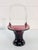 Vintage Amethyst Glass Handled Basket For Sale In Boston - Image 6 of 6
