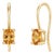 Natural Citrine Solitaire Oval Wire Drops | November Birthstone Studs - A Pair For Sale