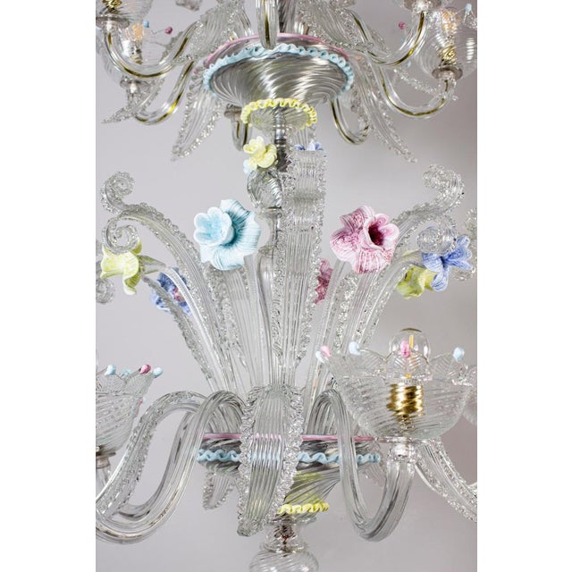 Murano Glass Chandelier, 1970s For Sale - Image 12 of 14