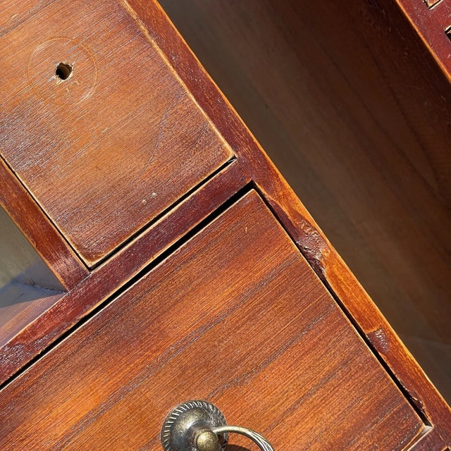 Pair of Vintage 20th C. Dovetailed Tansu Step Wooden Shelves Asian Art For Sale - Image 10 of 18