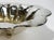 Vintage Oversized Hammered Silverplate Footed Bowl For Sale - Image 9 of 9