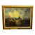 Mid-Century Modern Dramatic London Skyline Oil Painting – Framed, 30" X 40" For Sale