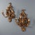 Italian Wall Lamps in Lacquered Gilded Wood, Set of 2 For Sale - Image 3 of 8