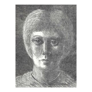 1960s Phyllis Myrick Portrait Lithograph For Sale