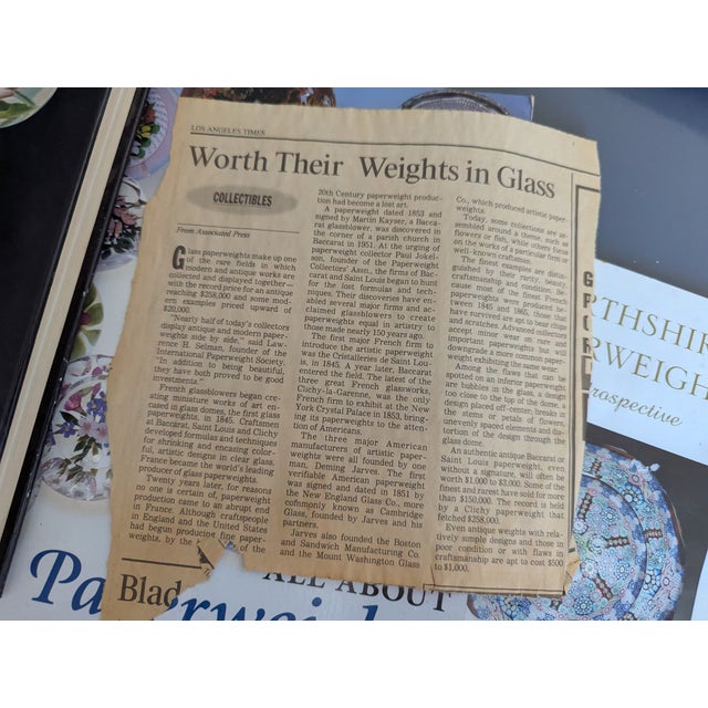 Vintage Paperweight Reading Collection, 1965 & 1990's For Sale - Image 13 of 13