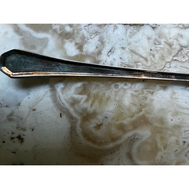 Mid-Century Modern 1970s Mid-Century Modern Tall Southern Silver Iced Tea Spoons - Set of 10 For Sale - Image 3 of 7