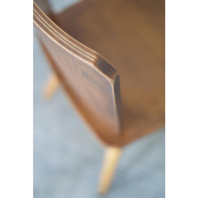 Vintage Brutalist Wooden Chairs, 1960, Set of 4 For Sale - Image 12 of 15