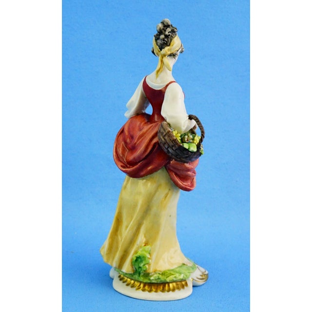 1950s 20th Century Porcelain Figurine by Giuseppe Cappè in the style of Capodimonte, Italy For Sale - Image 5 of 18