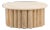 Organic Modern Beige Stone Log Base Coffee Table For Sale