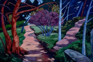 “Two Trails” Oil on Canvas Landscape Painting by Mary Alice Copp