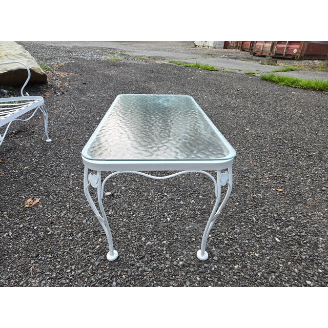 Vintage Wrought Iron Outdoor Patio Furniture For Sale In New York - Image 6 of 10