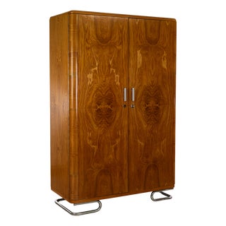 Bauhaus Wardrobe in Ash Veneer, 1930s For Sale