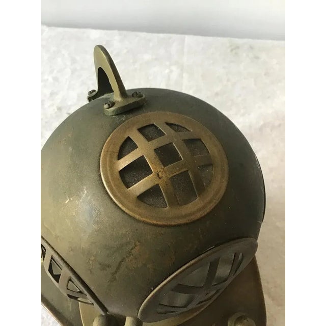 Copper 1960s Brass & Copper Scuba Diving Helmet Sculpture For Sale - Image 8 of 12