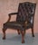 George II Gainsborough Carver Chesterfield Leather Armchair with Claw and Ball Feet For Sale - Image 4 of 18