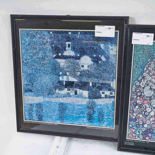 Gustav Klimt, Prints, 2000s, Wood, Framed, Set of 4 For Sale - Image 5 of 6