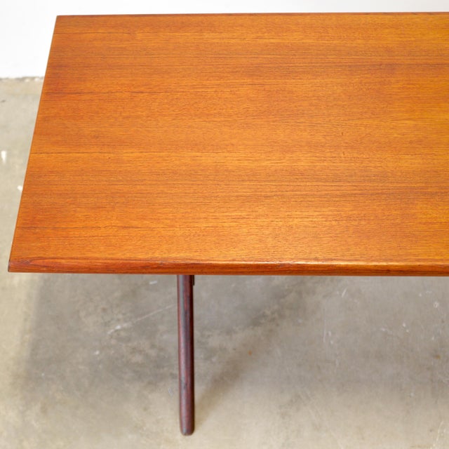 1950s Danish Teak Coffee Table For Sale - Image 5 of 8