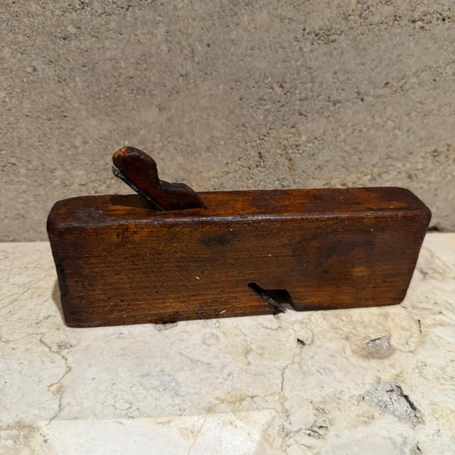 Antique Wood Moulding Plane Wooden Carpenter's Tool 1800 For Sale - Image 4 of 6