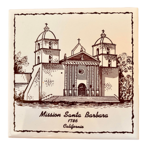 Mission Santa Barbara Hanging Tile Trivet