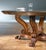 Italian Round Walnut Dining Table For Sale - Image 4 of 4