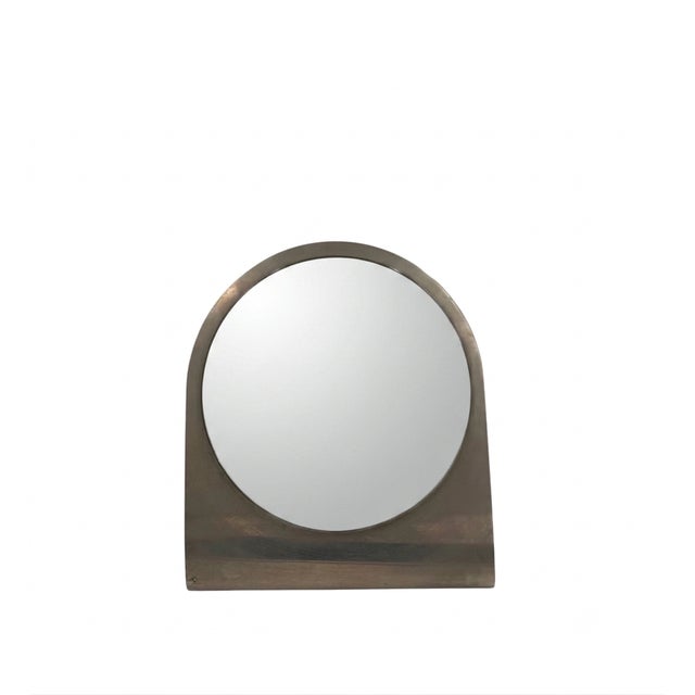 Mid-century table mirror / vanity France 1970s Metal, mirror H 43 cm x 34 × 24 cm Conditions: excellent consistent with...