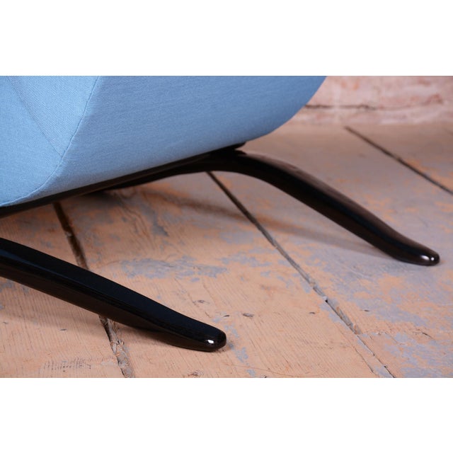 Black Czech Art Deco H-269 Lounge Chairs by J. Halabala for Up Závody, 1930s, Set of 2 For Sale - Image 8 of 15