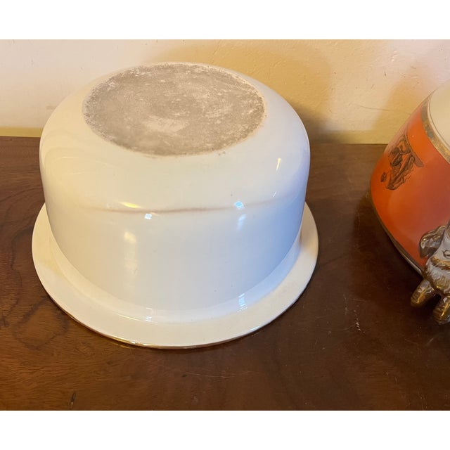 Orange Antique Early 19th Century George III Barr, Flight & Barr Worcester Porcelain Fruit Cooler Urn Circa 1810 - 1820 For Sale - Image 8 of 12